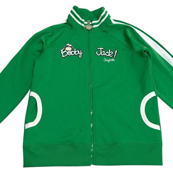Bobby Jack Original Y2K Vintage Green Track Jacket - Picture 1 of 6